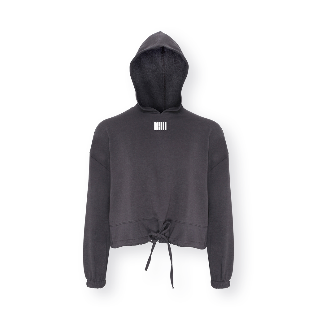 Ladies Cropped Oversized Hoody