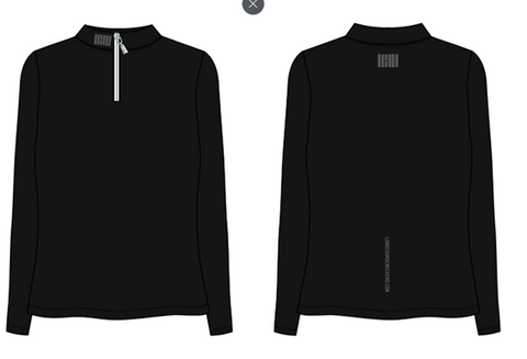 LCW Black 1/4 Zip Up Long Sleeve