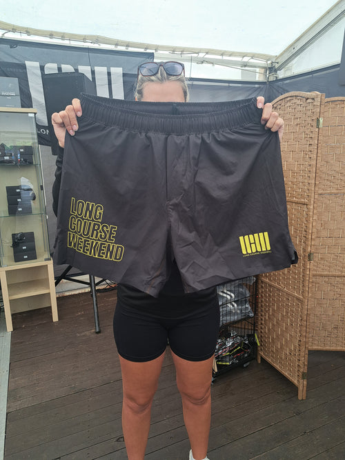 2 in 1 shorts - Blue/Yellow